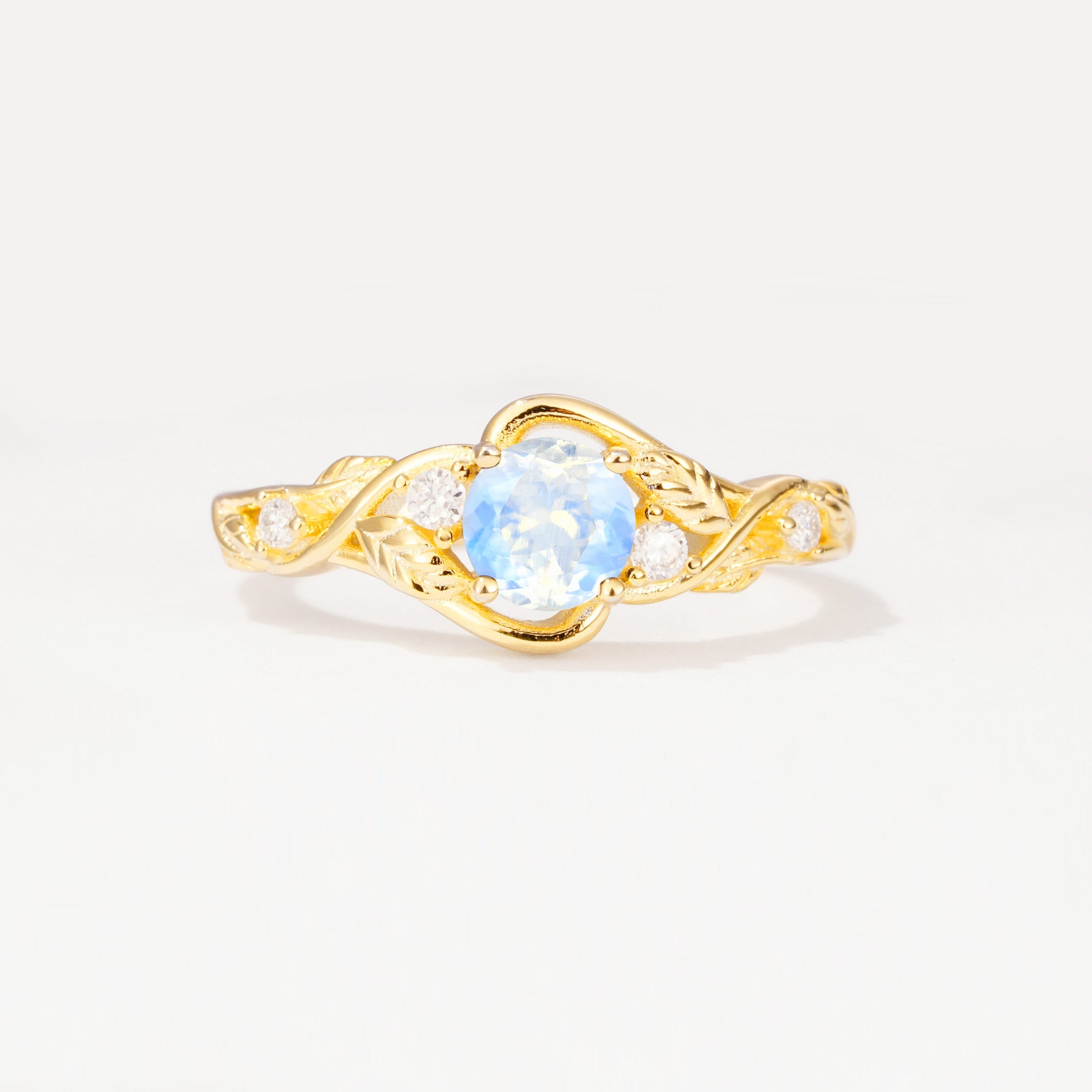 SR17596 Moonstone Ring - Yellow-Gold