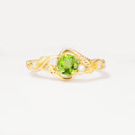 SR17596 Peridot Ring - Yellow-Gold