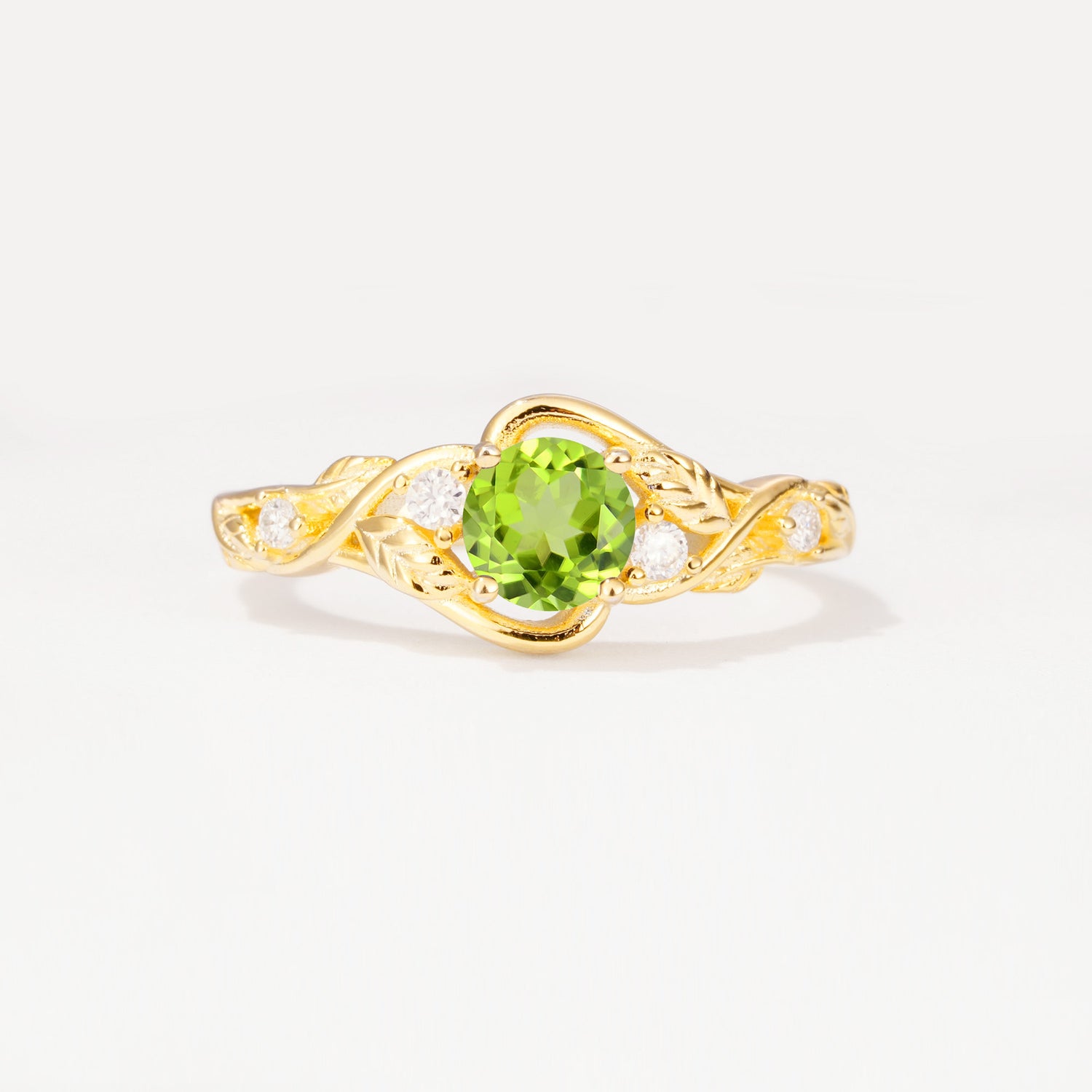 SR17596 Peridot Ring - Yellow-Gold