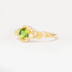 SR17596 Peridot Ring - White-Gold