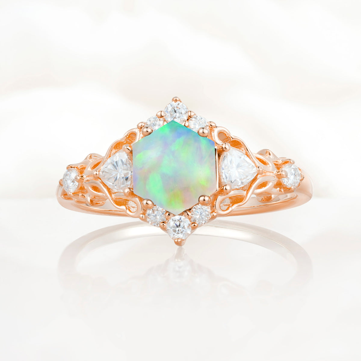 SR17598 Fire Opal Ring - Additional view