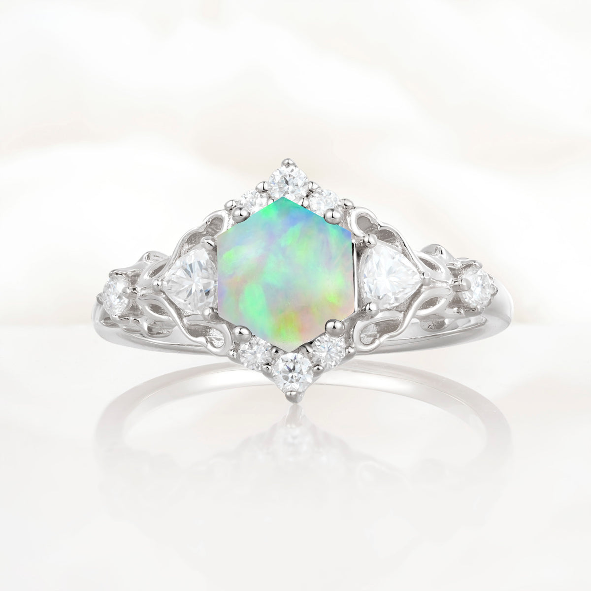 SR17598 Fire Opal Ring - Additional view