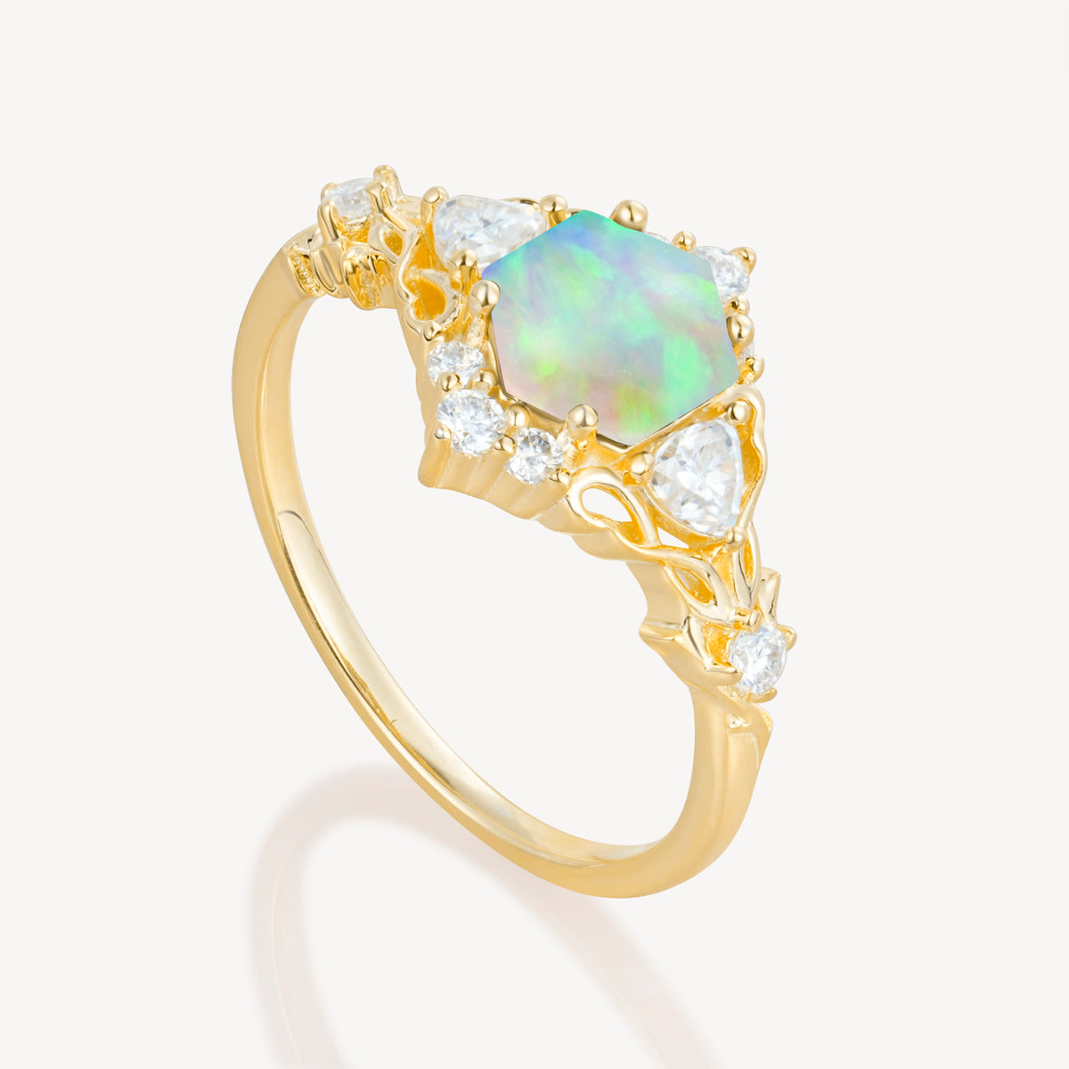 SR17598 Fire Opal Ring - Additional view