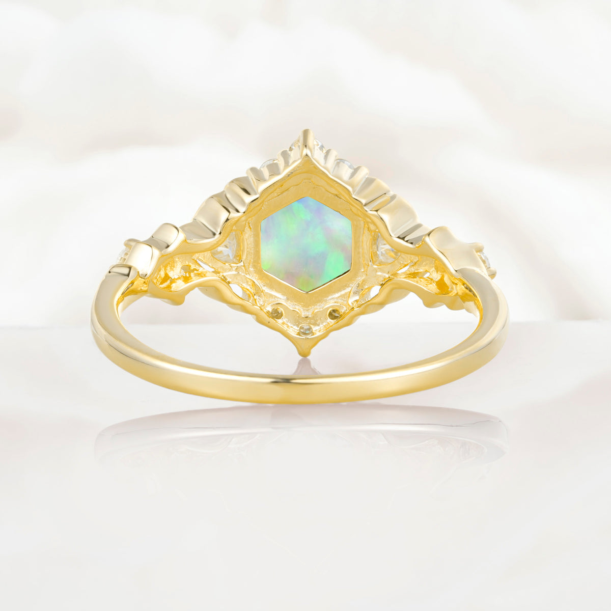 SR17598 Fire Opal Ring - Additional view