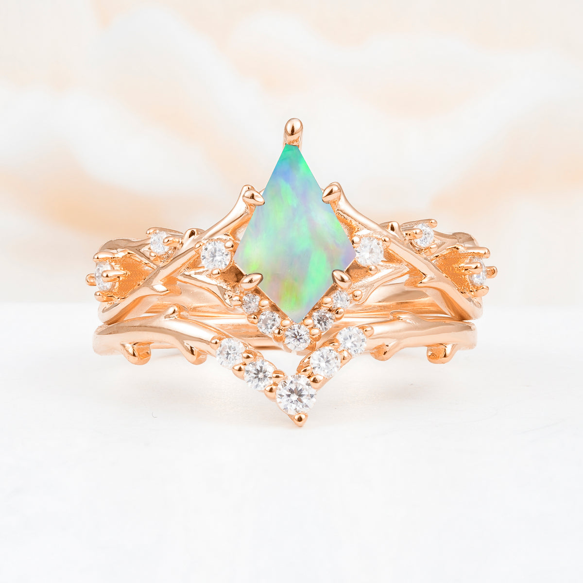 SR17607 Fire Opal Ring - Additional view