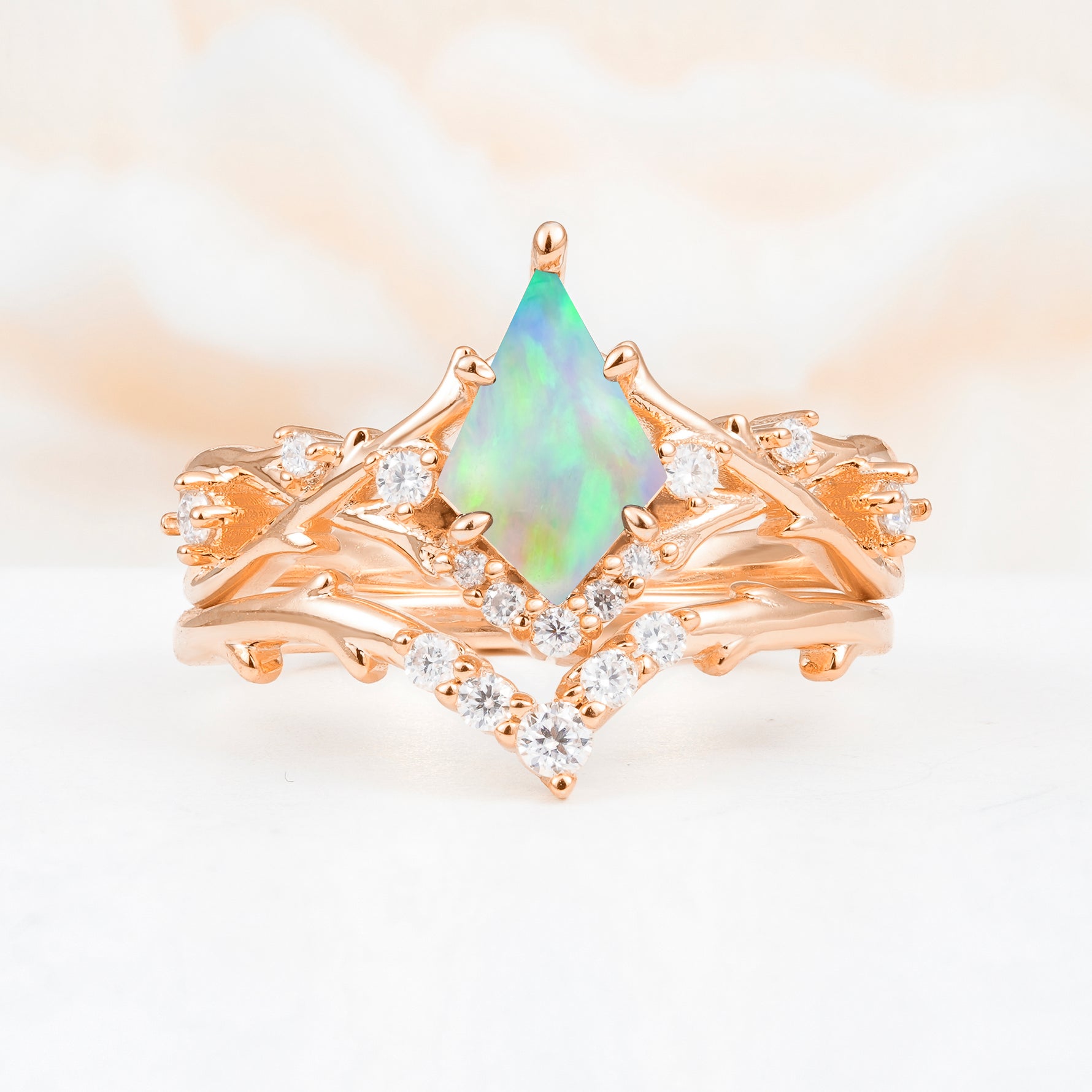 SR17607 Fire Opal Ring - Additional view