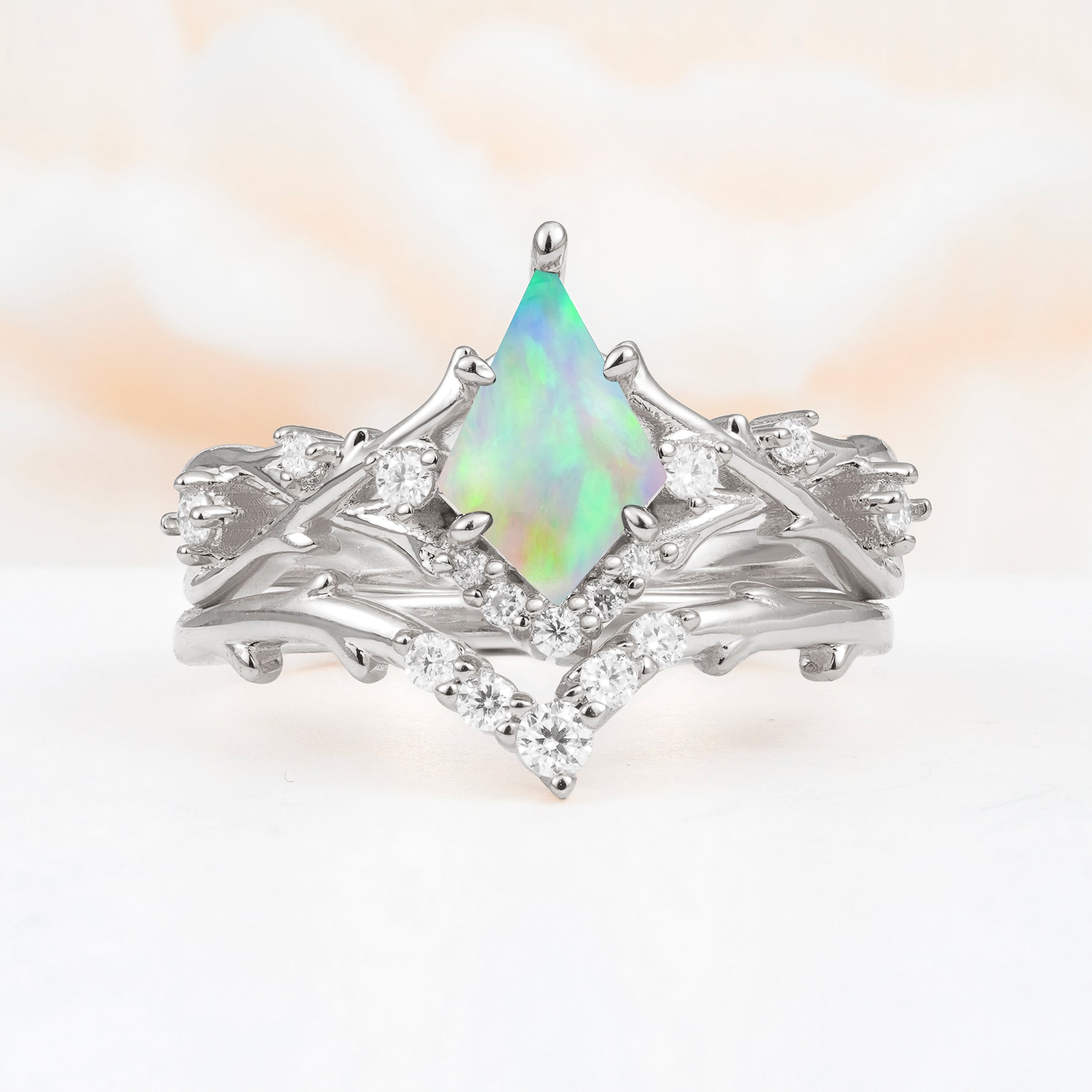 SR17607 Fire Opal Ring - Additional view