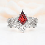 SR17607 Garnet Ring - Additional view