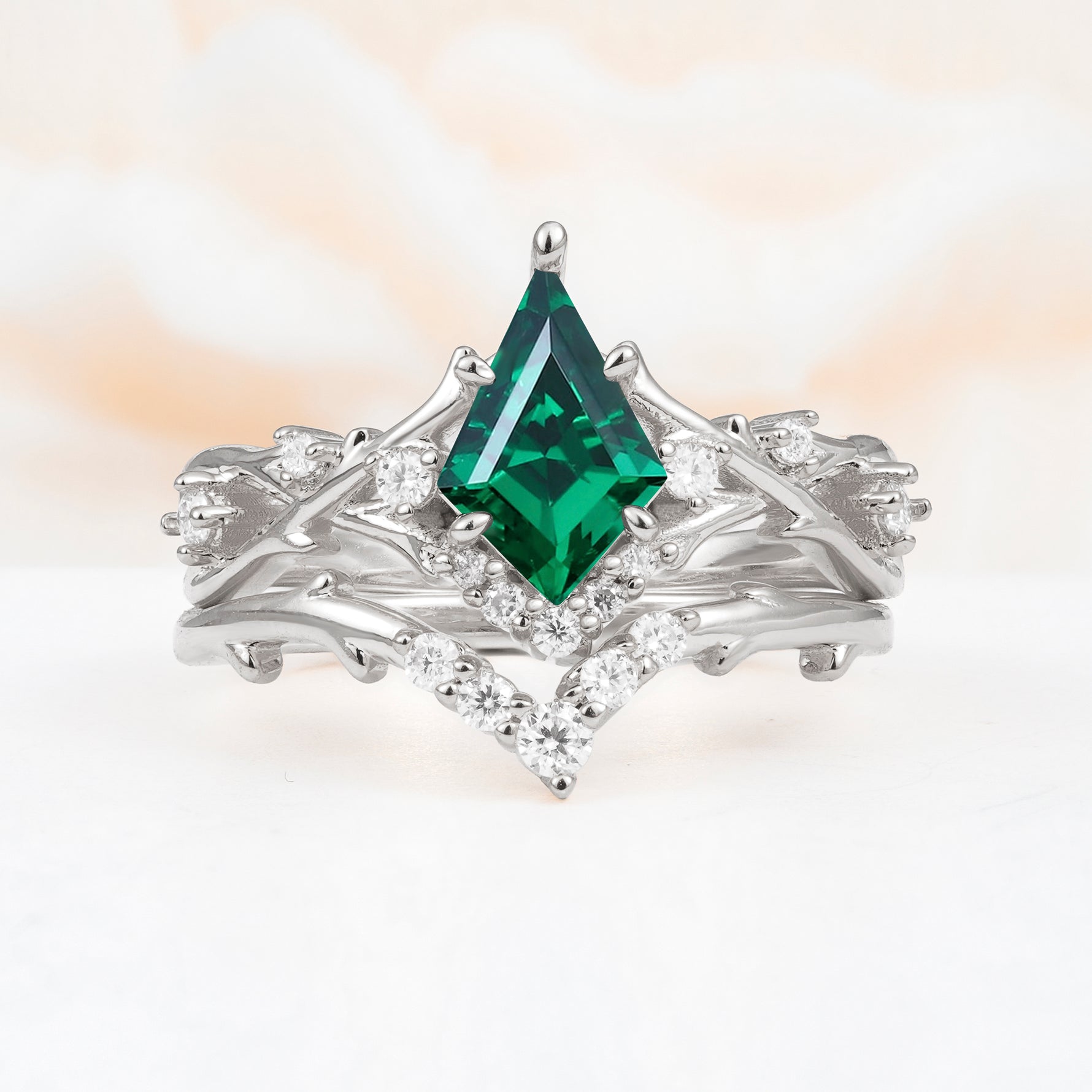 SR17607 Emerald Ring - Additional view