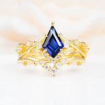 SR17607 Sapphire Ring - Yellow-Gold
