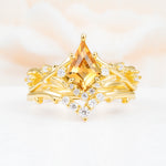 SR17607 Citrine Ring - Yellow-Gold