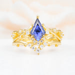 SR17607 Tanzanite Ring - Yellow-Gold