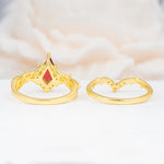 SR17607 Garnet Ring - Additional view