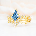 SR17607 Aquamarine Ring - White-Gold