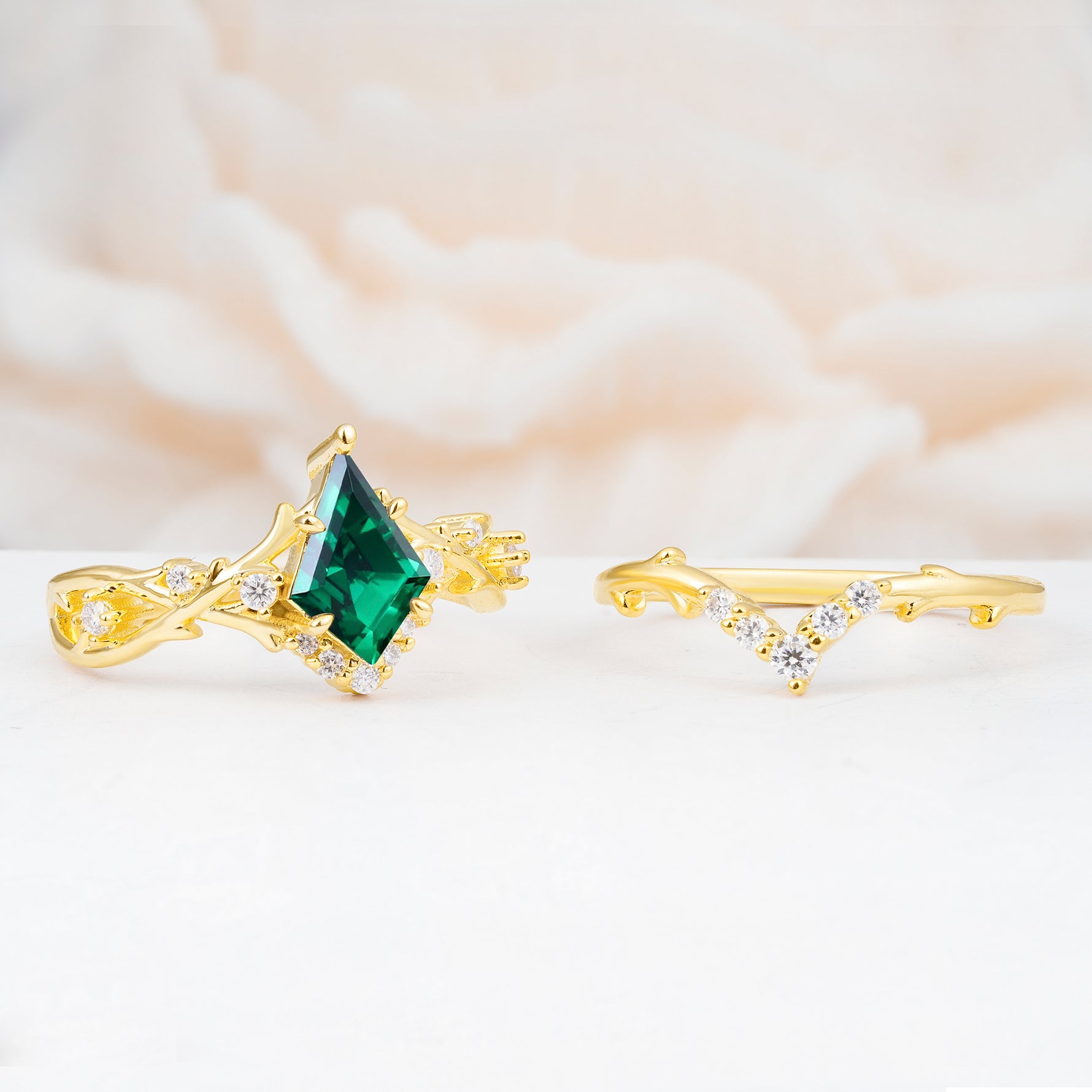SR17607 Emerald Ring - Additional view