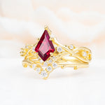 SR17607 Ruby Ring - White-Gold