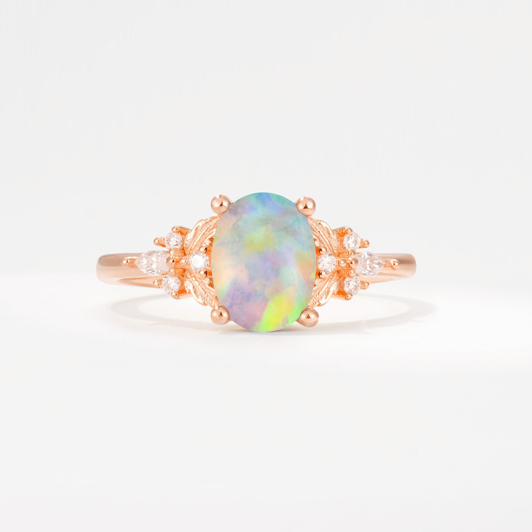 SR17613 Fire Opal Ring - Additional view