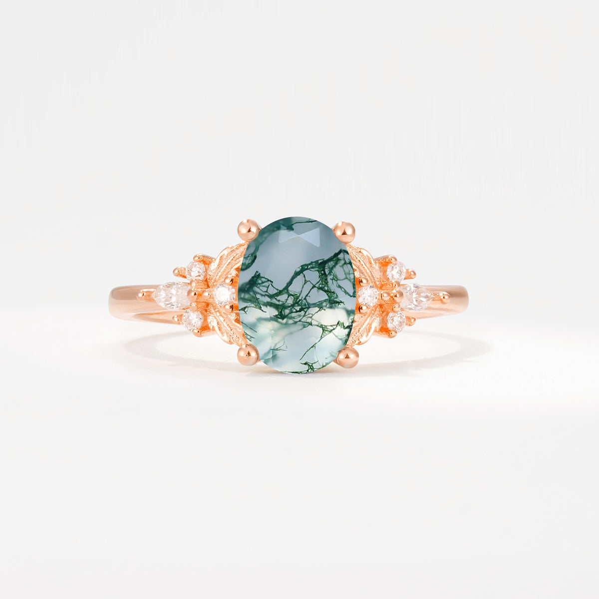 SR17613 Moss Agate Ring - Additional view