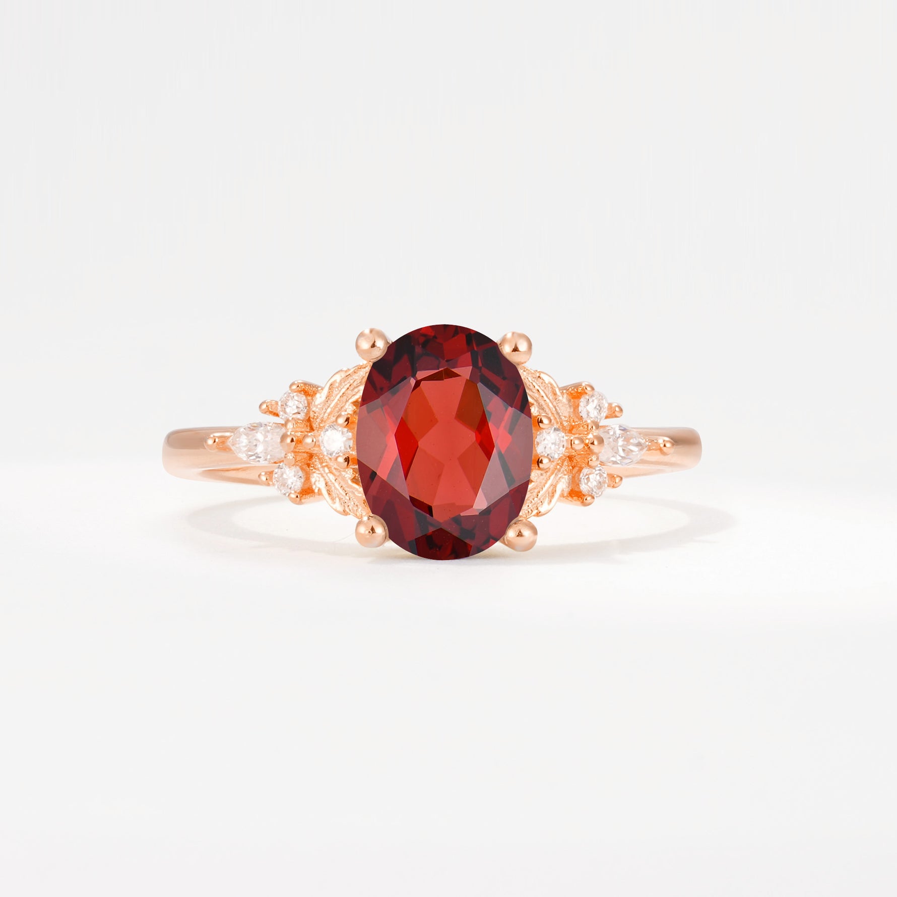 SR17613 Garnet Ring - Additional view