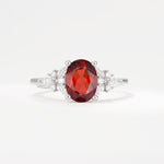 SR17613 Garnet Ring - Additional view