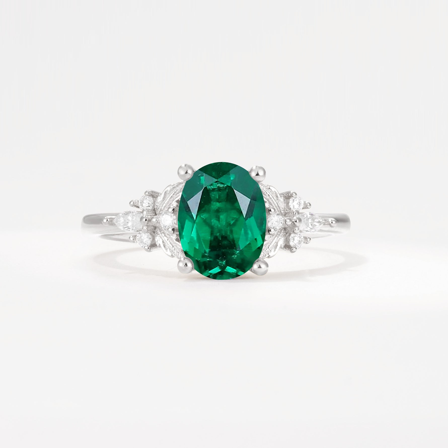 SR17613 Emerald Ring - Additional view