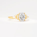 SR17613 Moissanite Ring - White-Gold