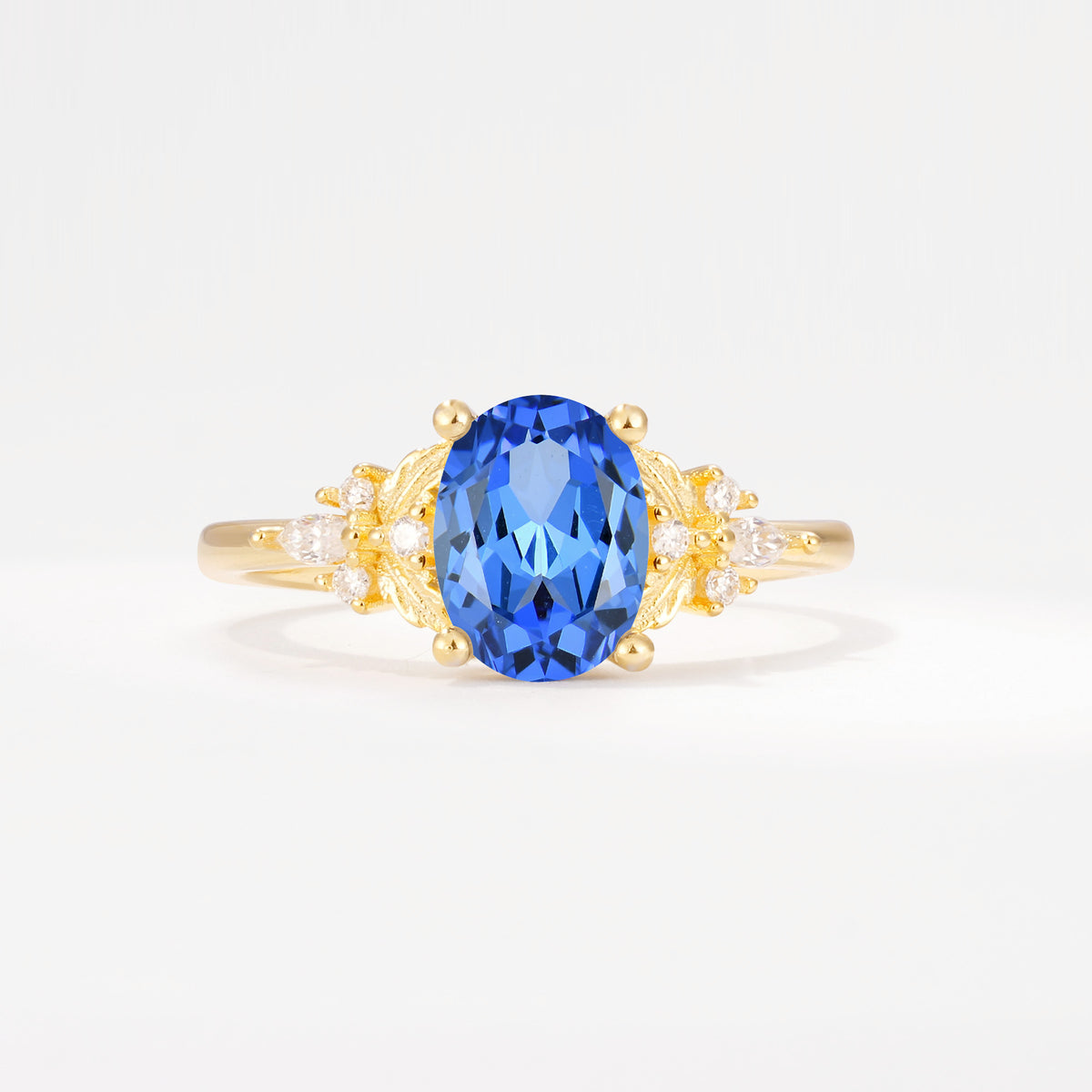 SR17613 Sapphire Ring - Yellow-Gold