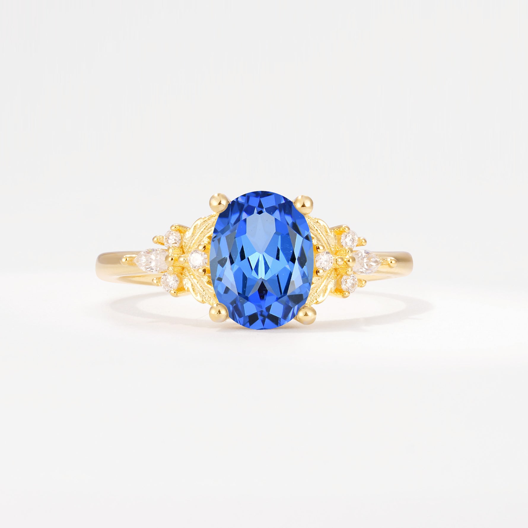 SR17613 Sapphire Ring - Yellow-Gold