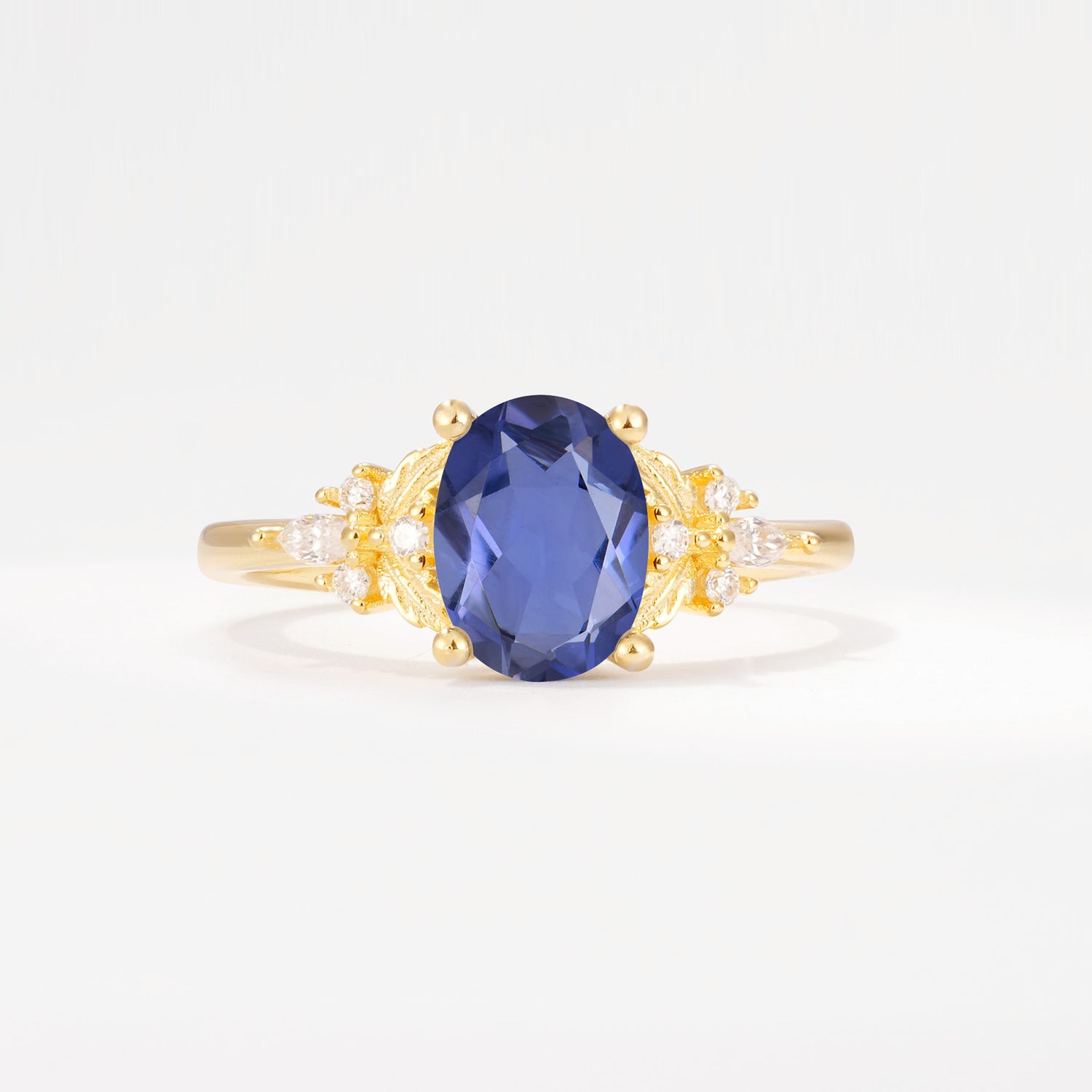 SR17613 Tanzanite Ring - Yellow-Gold