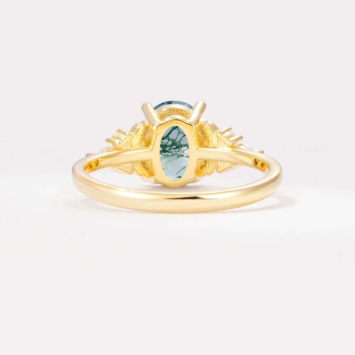 SR17613 Moss Agate Ring - Additional view