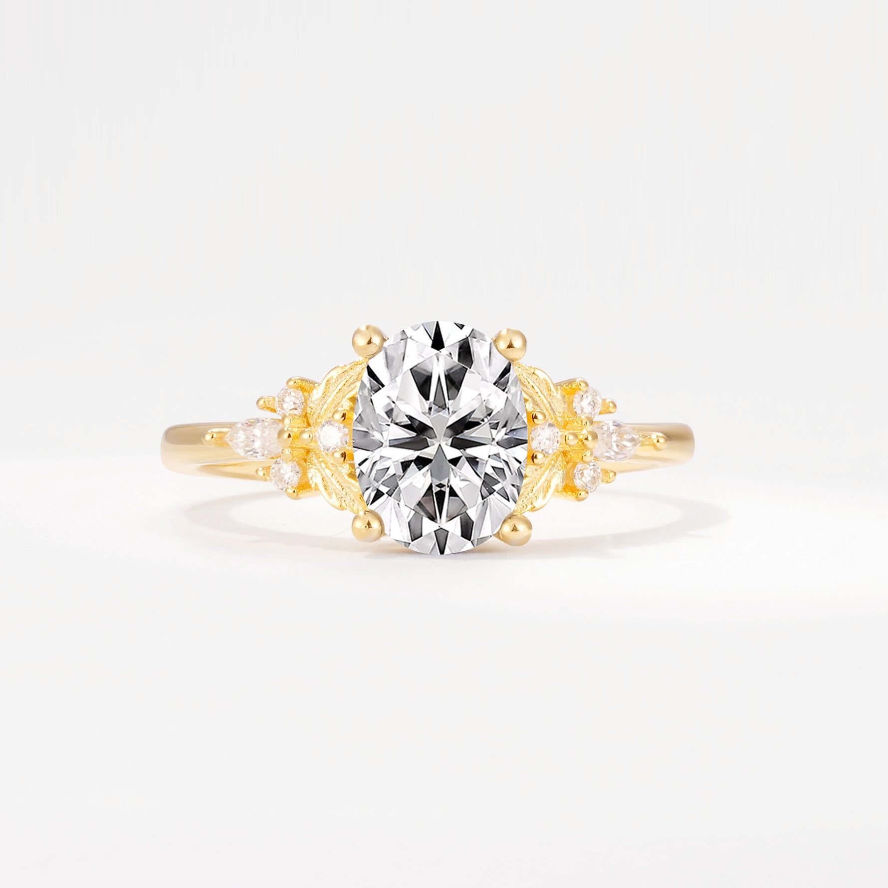 SR17613 Lab Diamond Ring - Yellow-Gold