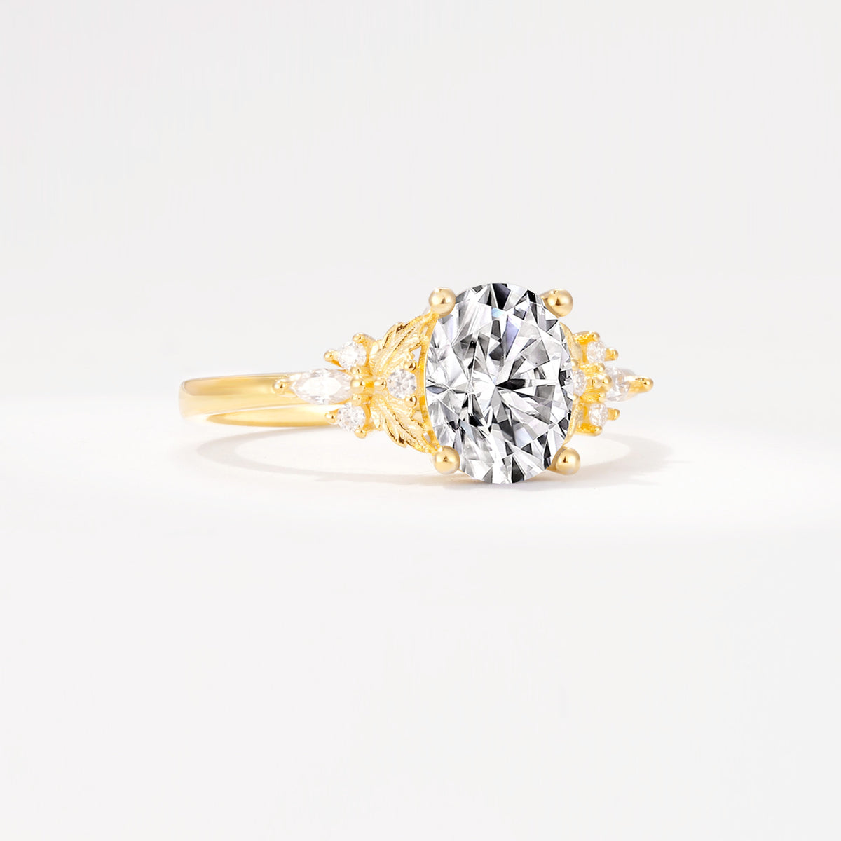 SR17613 Lab Diamond Ring - White-Gold