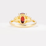 SR17613 Garnet Ring - Additional view