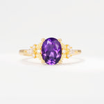 SR17613 Amethyst Ring - Yellow-Gold