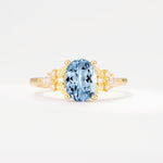 SR17613 Aquamarine Ring - Yellow-Gold