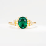 SR17613 Emerald Ring - Yellow-Gold