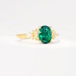 SR17613 Emerald Ring - White-Gold