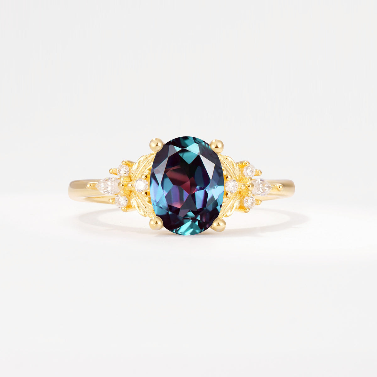 SR17613 Alexandrite Ring - Yellow-Gold