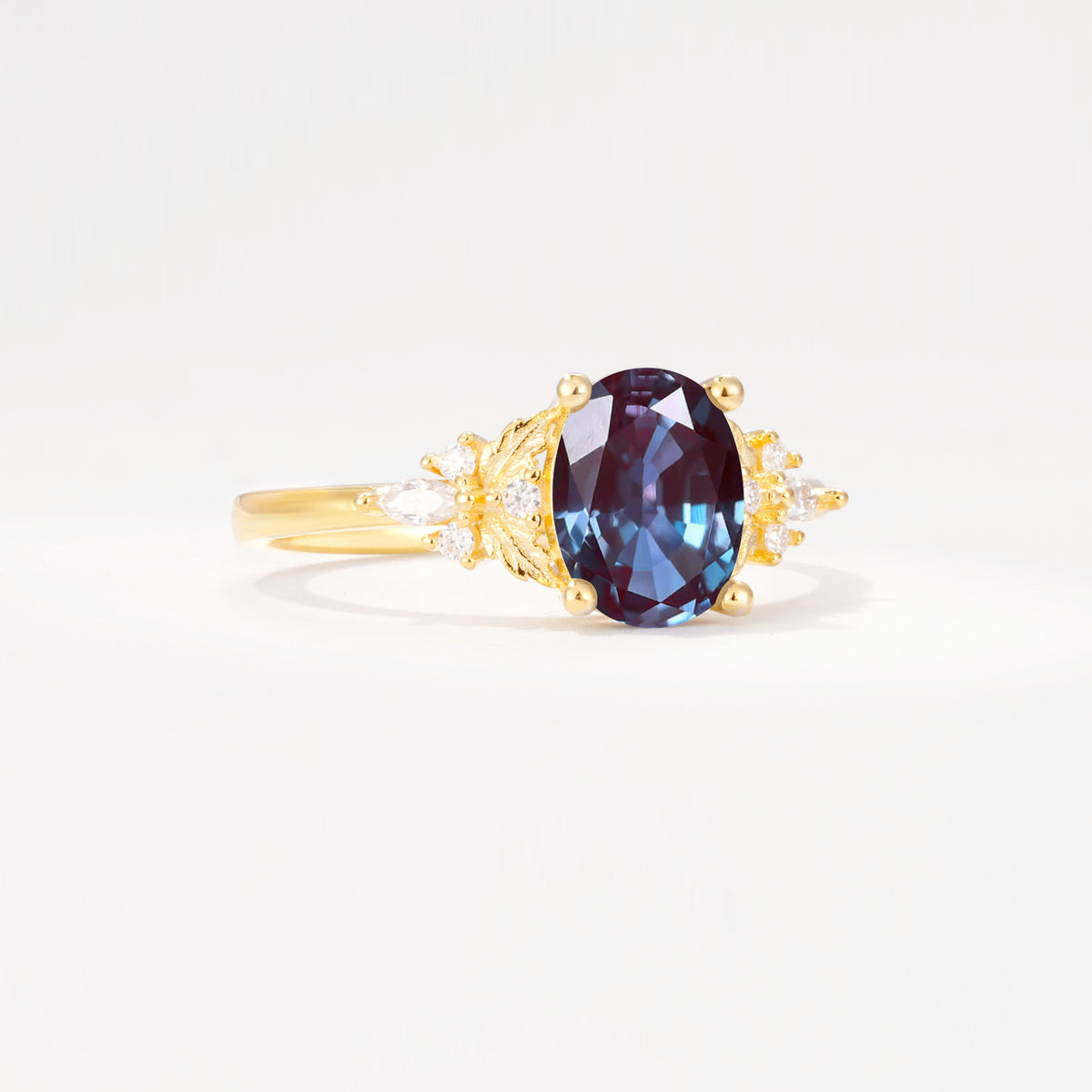 SR17613 Alexandrite Ring - White-Gold