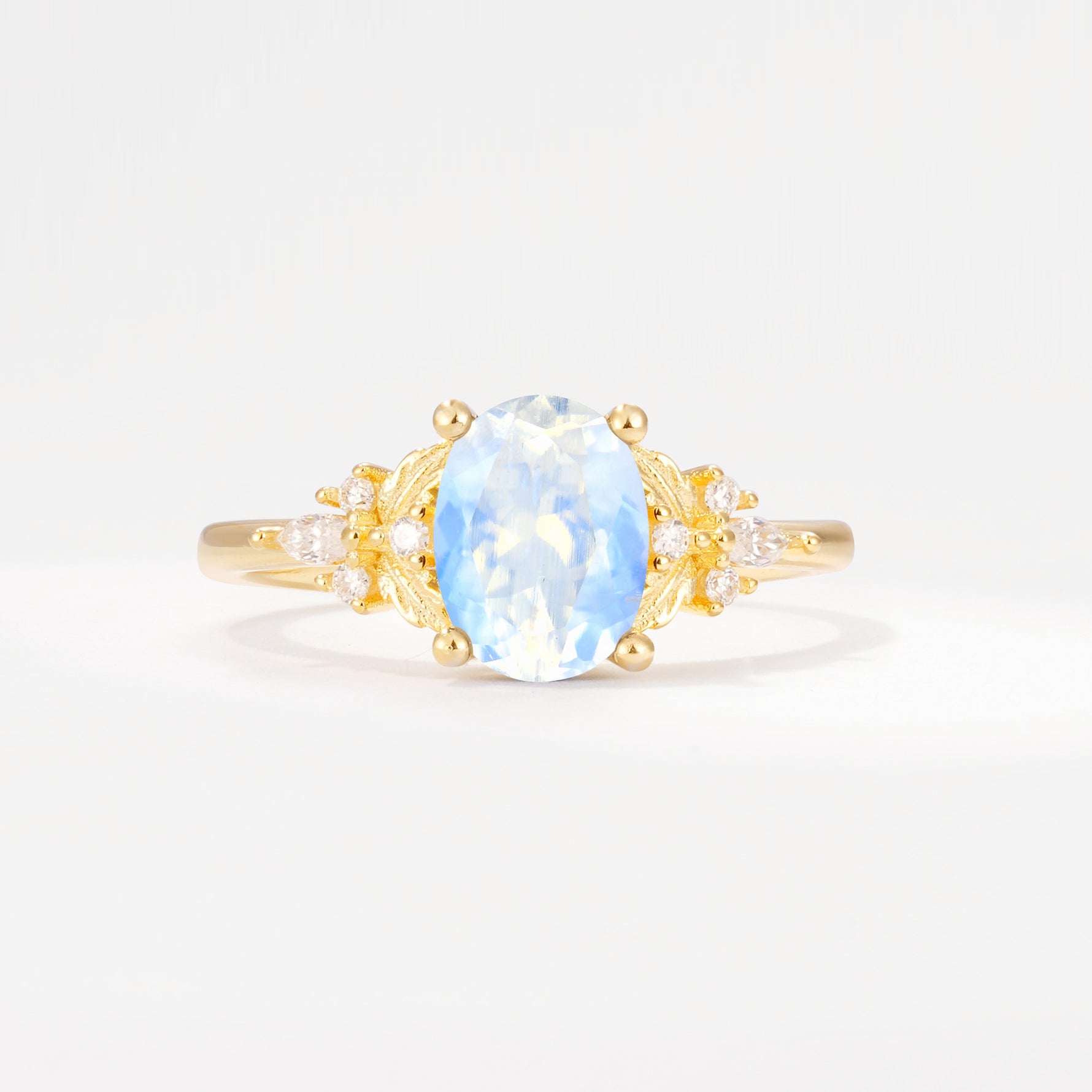SR17613 Moonstone Ring - Yellow-Gold