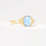 SR17613 Moonstone Ring - White-Gold