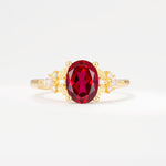 SR17613 Ruby Ring - Yellow-Gold