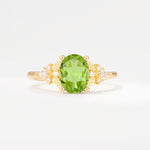 SR17613 Peridot Ring - Yellow-Gold