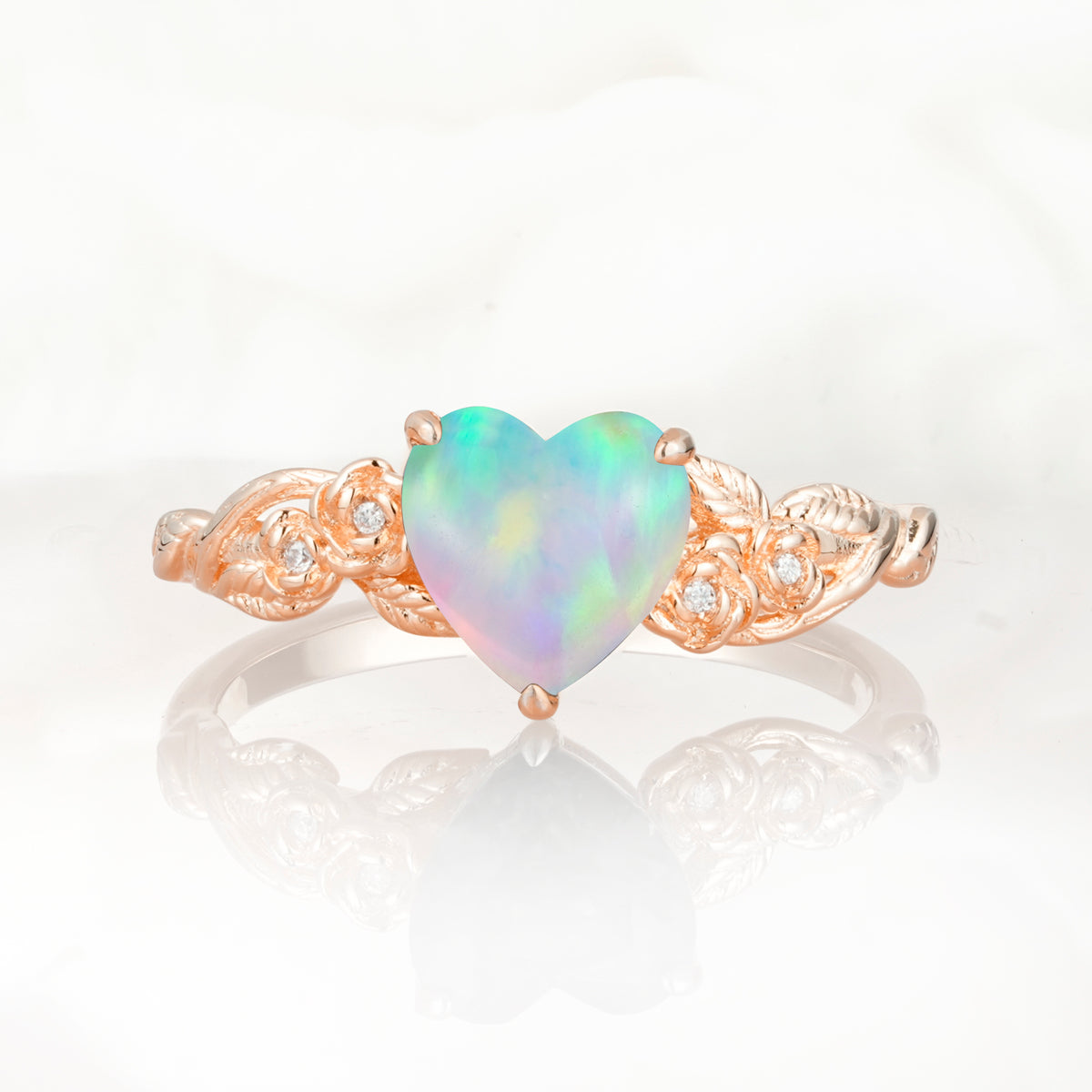 SR17617 Fire Opal Ring - Additional view