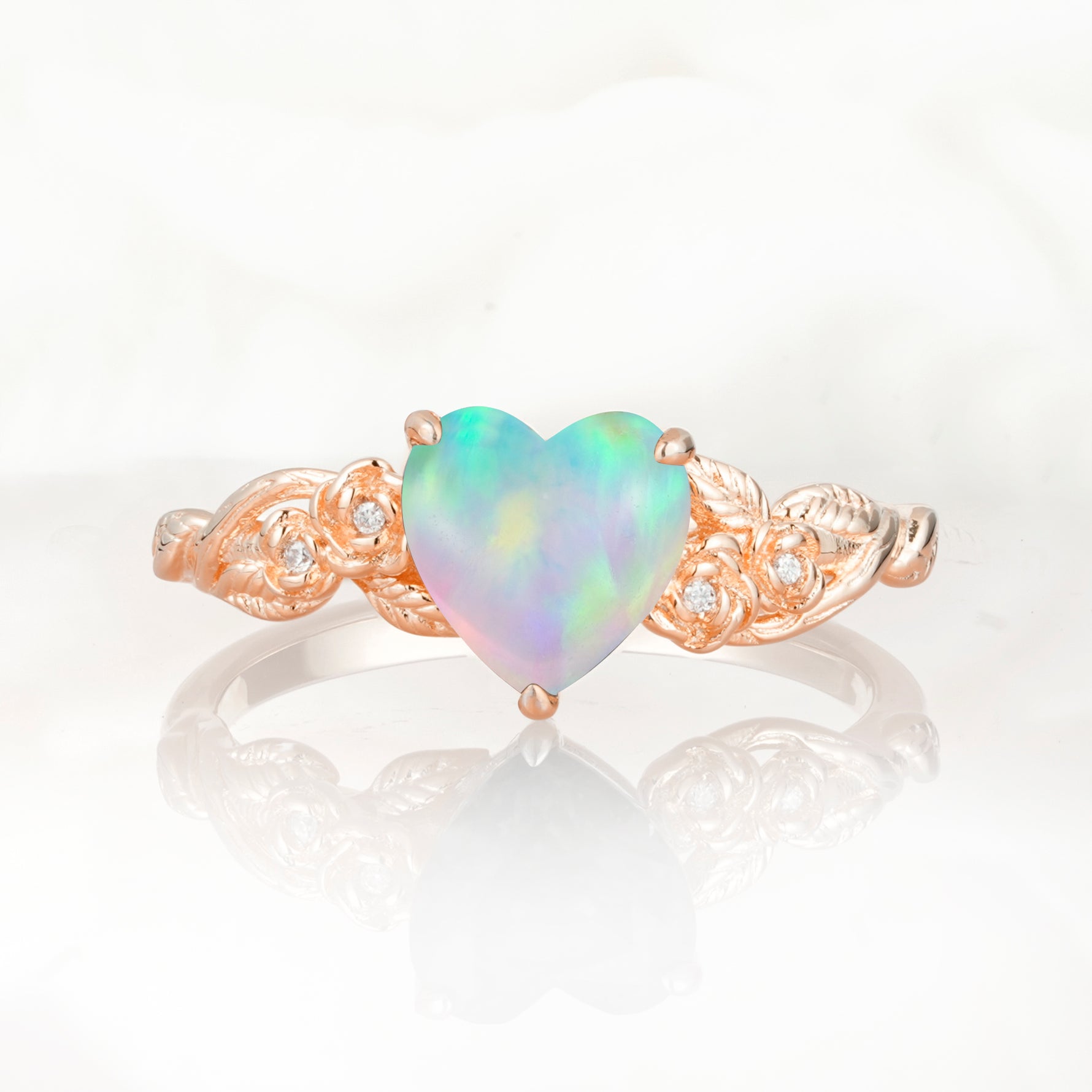SR17617 Fire Opal Ring - Additional view