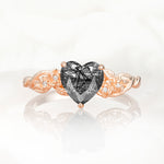 SR17617 Black Rutilated Quartz Ring - Additional view