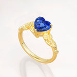 SR17617 Sapphire Ring - White-Gold