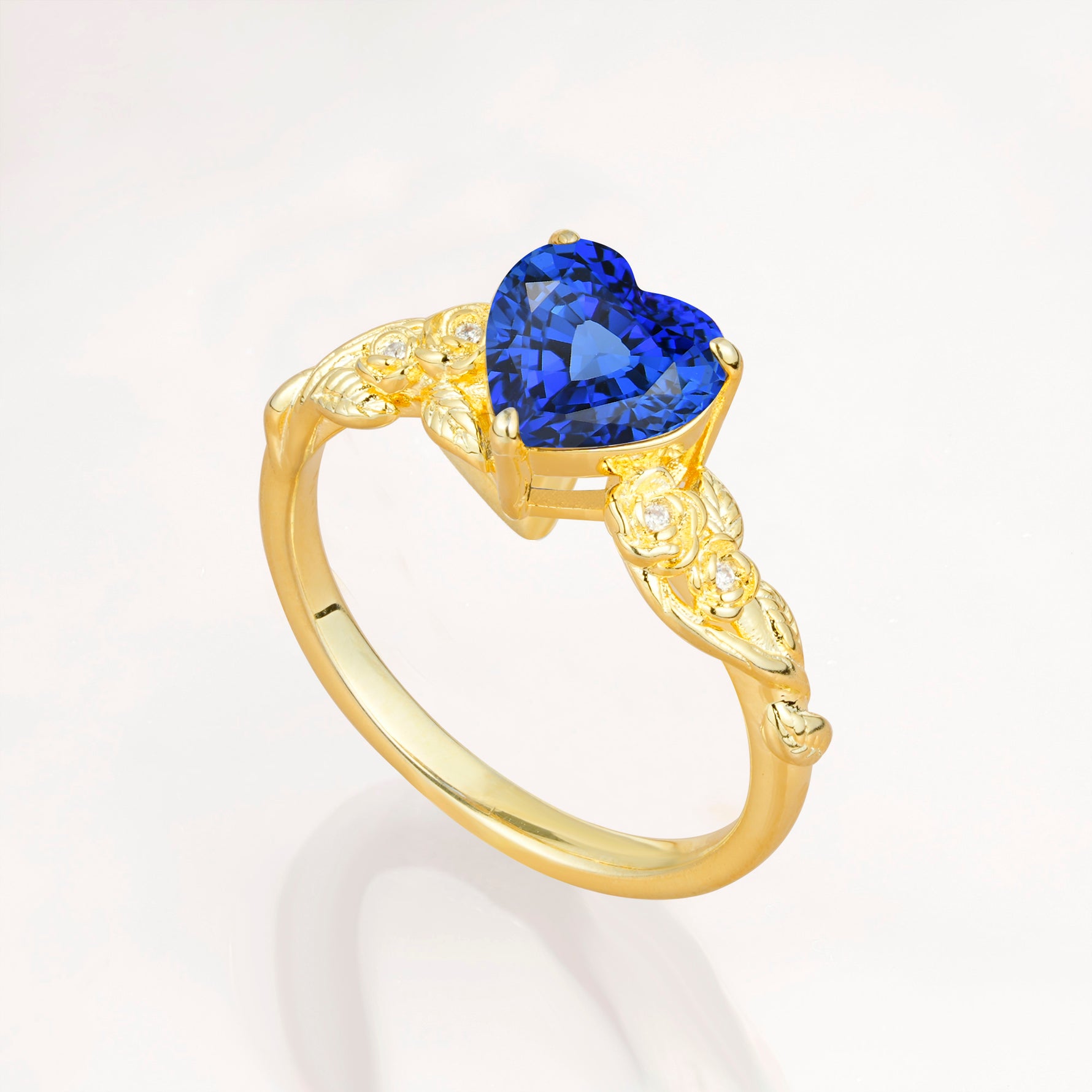 SR17617 Sapphire Ring - White-Gold