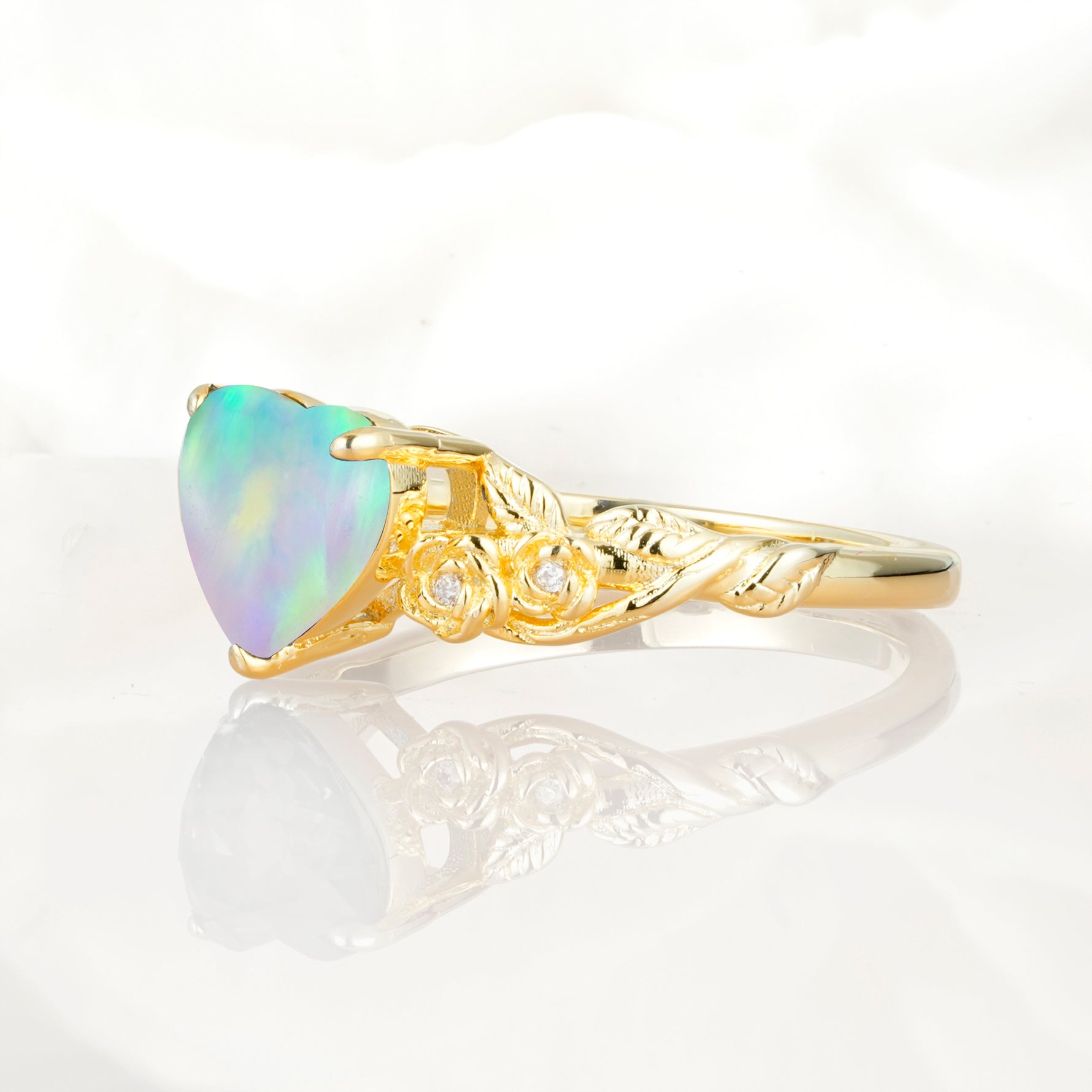 SR17617 Fire Opal Ring - Additional view