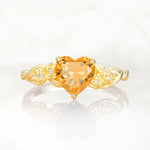 SR17617 Citrine Ring - Yellow-Gold